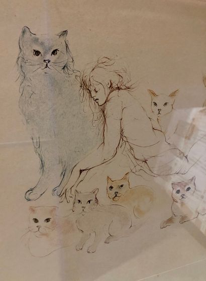null Leonor FINI (1907-1996)

La femme aux chats

Eau-forte en couleur

N° 25/275...