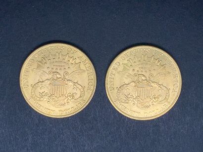 null USA

Lot de 2 pièces de 20 DOLLARS OR, 1903 et 1904