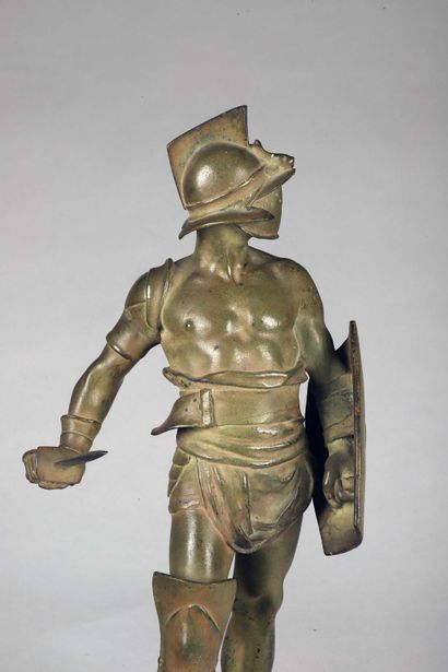 null Eugène MARIOTON (1854-1933)

" Le Gladiateur " ou " Le vainqueur «

Bronze signé...