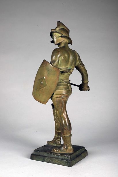 null Eugène MARIOTON (1854-1933)

" Le Gladiateur " ou " Le vainqueur «

Bronze signé...