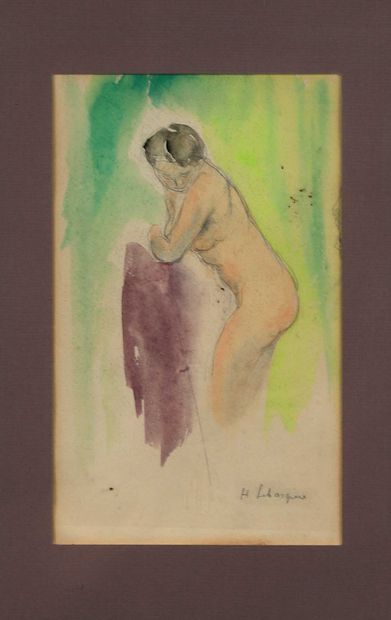 null 
Henri LEBASQUE (1865-1937)

Nue à la toilette

Aquarelle et crayon sur papier.

Signée...
