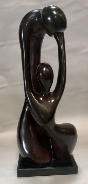 null Xavier ALVAREZ (né en 1949)

Le couple ou Le regard

Sculpture en bronze à patine...