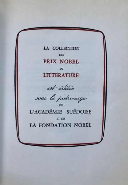 null Collection des prix NOBEL de littérature en 68 vol

Ed ROMBALDI, rel ornée d'un...