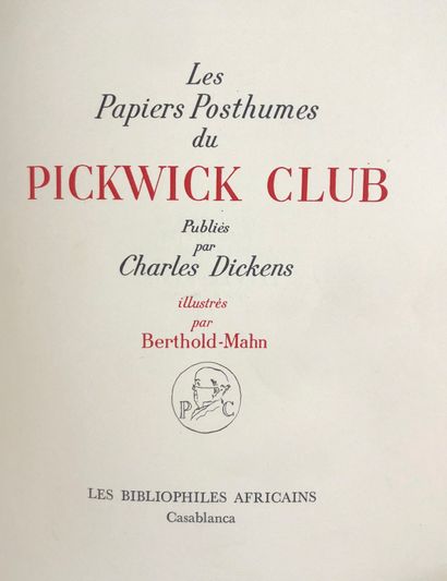 null Charles DICKENS / B. MAHN

Les papiers posthumes du Pickwick Club

Les bibliophiles...