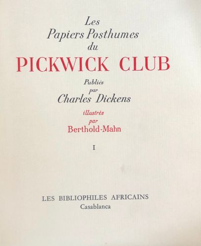 null Charles DICKENS / B. MAHN

Les papiers posthumes du Pickwick Club

Les bibliophiles...