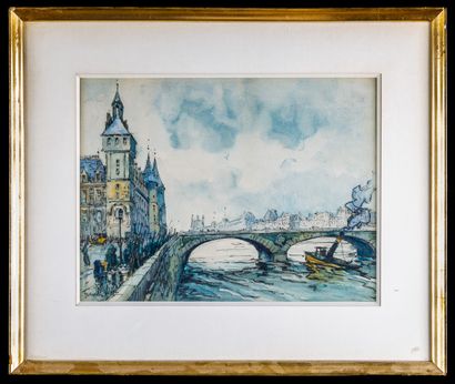 null FRANK- WILL (1900 - 1951)

Le pont au Change et La Conciergerie, Paris

Aquarelle...