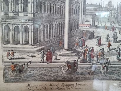null La Piazza S. Marco di Venezia, d'après Stelzer et Probst

Estampe couleur, XVIIIème...
