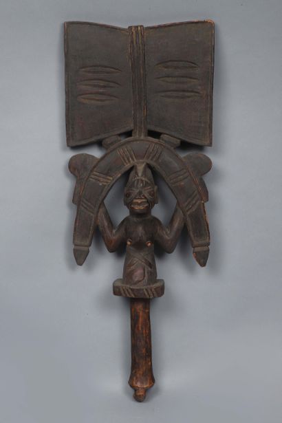 null Oshe Shango Yoruba scepter, Nigeria

Wood with brown patina, traces of pigments

H....