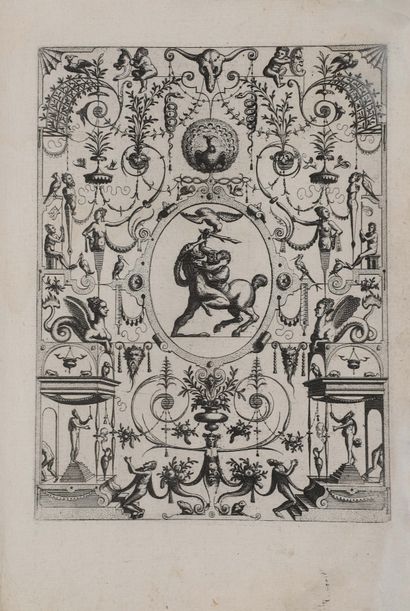 null [16th century book]. VREDEMAN DE VRIES (Hans). Pictores, statuarii, ar-chitecturi,...