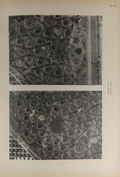 null HAUTECOEUR (Louis), WIET (Gaston). The mosques of Cairo. I. Text. II. Album....