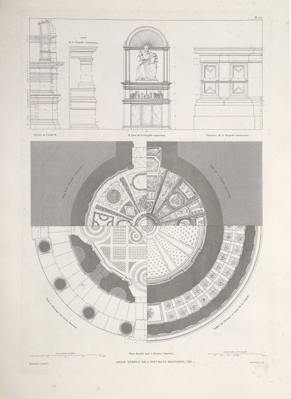 null LETAROUILLY (Paul). Édifices de Rome moderne, ou Recueil des palais, maisons,...