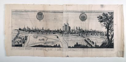 null [Engraving]. [Topography]. [Amiens]. Profile of the Episcopal City of Amiens,...