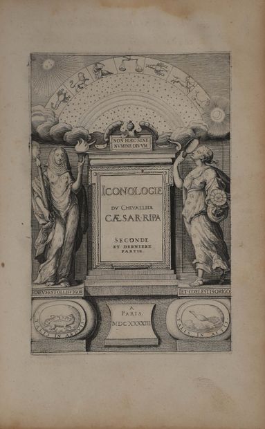 null [Emblems]. RIPA (Cesare). Iconology, or New Explanation of several images, emblems,...