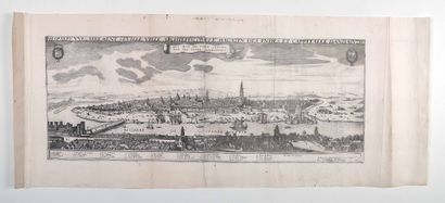 null [Gravure]. [Topographie]. [Séville]. Hispalis vulgairement Seville ville archiepiscopalle...