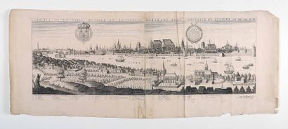 null [Gravure]. [Topographie]. [Orléans]. Profil de la ville ducalle et episcopale...