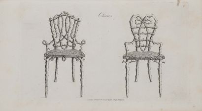 null [Mobilier]. [WRIGHTE (William)]. Ideas for Rustic Furniture, proper for Garden...