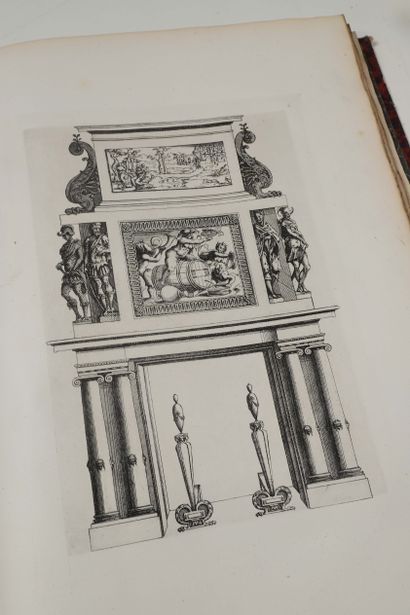 null ANDROUET DU CERCEAU (Jacques) ; BALDUS (Édouard), Éd. Meeting of 3 volumes in-folio,...