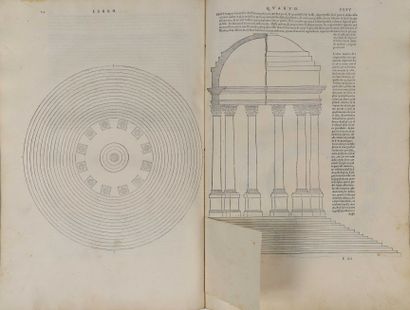 null [Livre du XVIe siècle]. VITRUVE. I dieci libri dell’architettura di M. Vitruvio...