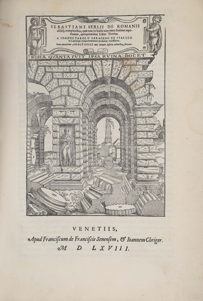 null [Livre du XVIe siècle]. SERLIO (Sebastiano). Quinto libro d'architettura di...
