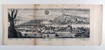 null [Engraving]. [Topography]. [Lyon]. The powerful and important city of Lion archevesche...