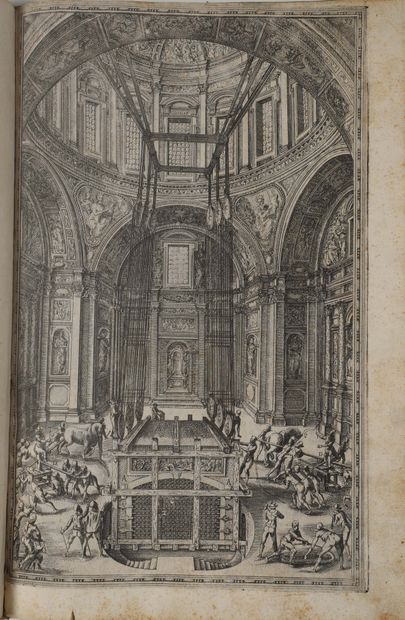 null [Livre du XVIe siècle]. FONTANA (Domenico). Della trasportatione dell’ obelisco...