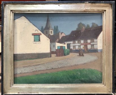 null Adrien-Paul DUERINCKX (1887 - 1938) 

Paysage du Brabançon 

Huile sur toile,...