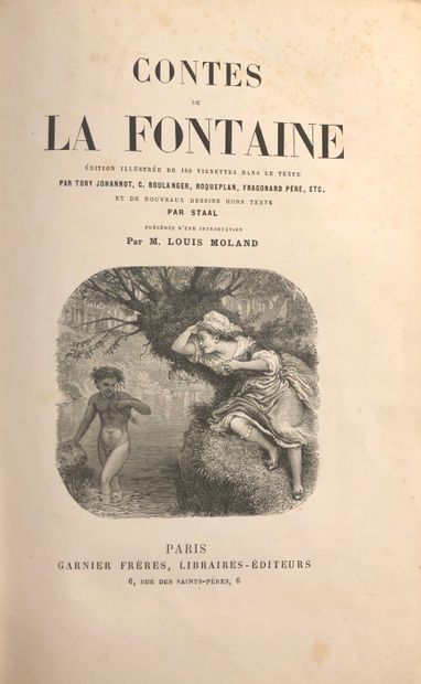 null LITTERATURE - CONTES 
Ensemble de 3 livres : 
- LA FONTAINE, Contes, Paris,...