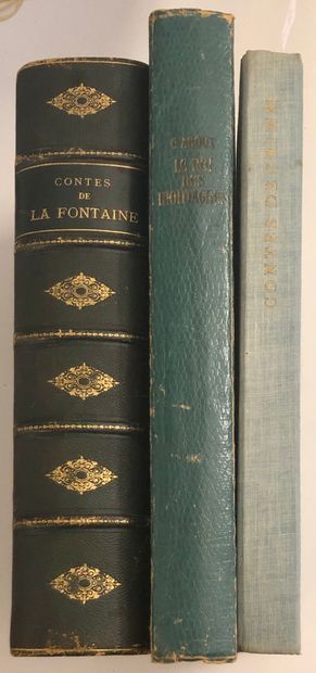 null LITTERATURE - CONTES 
Ensemble de 3 livres : 
- LA FONTAINE, Contes, Paris,...