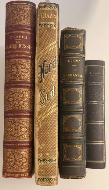 null HISTOIRE ET GEOGRAPHIE 
Lot de 4 livres : 
- VASILI (Comte P.), La Sainte Russie,...