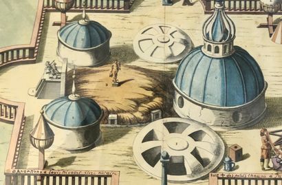 null L’observatoire vouté de Stellebourg de Tycho Brahe comme c’était en 1584, une...