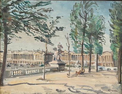 null Edmond CERIA (1884-1955)
Les Tuileries et la place de la Concorde
Huile sur...