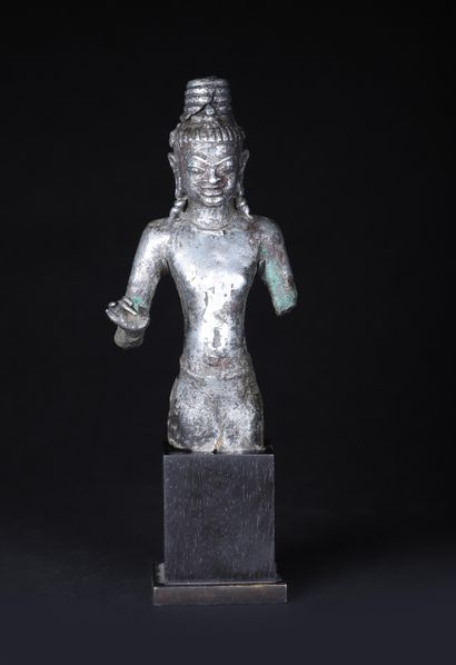 Exceptionnelle et rare statuette de Boddhisatva...