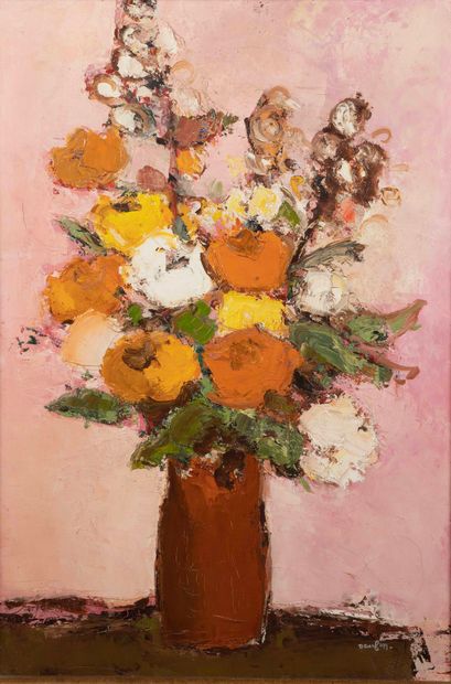 Jacques DAUFIN (Né en 1930) 
Bouquet de fleurs...