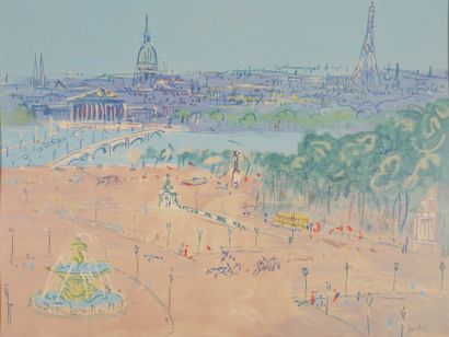 Jean DUFY (1888-1964)

Paris, place de la...