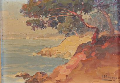 null Louis-André MOURGUES (1886-1962)
The leaning pines
Oil on panel signed lower...