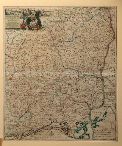 null [Carte géographique]. [Cévennes, Languedoc]. [VALK (Gerhard)]. Cemeniorum ager...