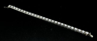 Articulated bracelet in white gold 750 thousandths...