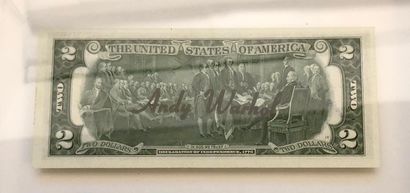 null Billet de 2 DOLLARS (effigie de Thomas Jefferson) portant une signature d4andy...