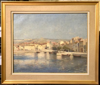null Octave GALLIAN (1855- v. 1905)
Le port de Cassis, Bouches du Rhône
Huile sur...