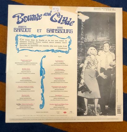 null Serge Gainsbourg / Brigitte Bardot 
Disque vinyle 33 tours "Bonnie Clyde", Label...