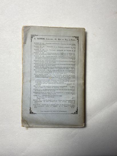 null Parieu Principes de la science politique. Édité à Paris chez A. Sauton en 1875....