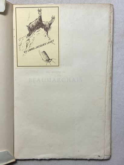 null Cordier, Henri Bibliographie des œuvres de Beaumarchais. Édité à Paris chez...