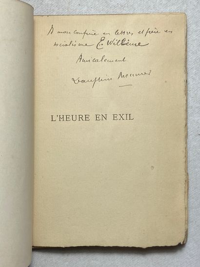null Meunier, Dauphin L'heure en exil. Édité à Paris chez Léon Vanier en 1891. In-8...