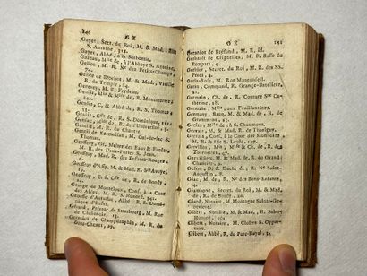null ANONYME Almanach de Paris. Édité à Paris chez Lesclapart en 1784. In-16 plein-veau,...