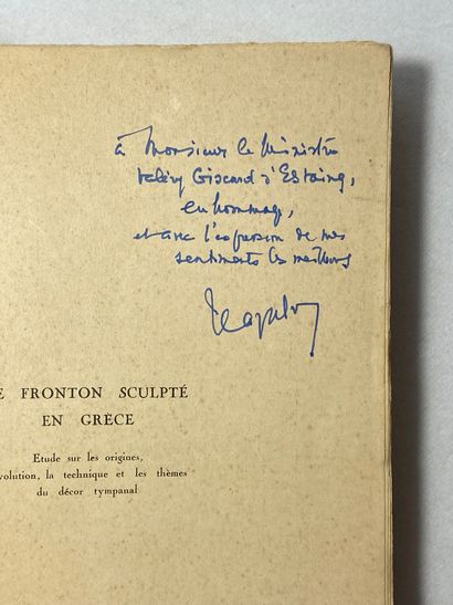 null Lapalus, Etienne Le fronton sculpté en Grèce. Édité à Paris chez Bocard en 1947....