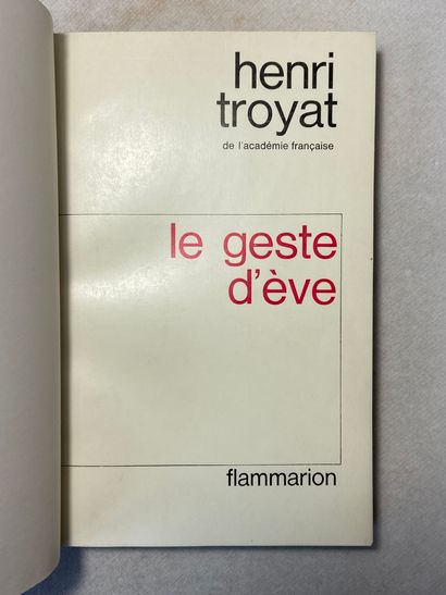 null Troyat, Henri Le geste d'Ève. Édité à Paris chez Flammarion en 1964. In-8 demi-maroquin...
