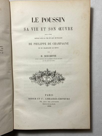 null Bouchitté Le poussin, sa vie et son œuvre. Édité à Paris chez Didier et Cie...