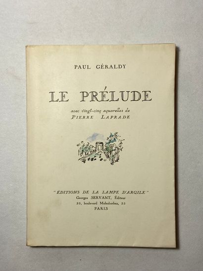 null Géraldy, Paul Le Prélude. Édité à Paris aux Éditions de la lampe d'argile en...