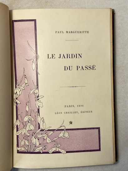 null Margueritte, Paul Le jardin du passé. Édité à Paris chez Léon Chailley en 1896....