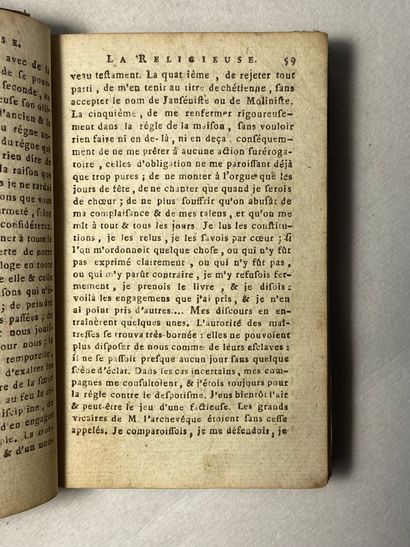 null Diderot La religieuse. Édité à Paris chez les Libraires associés en 1804 (An...